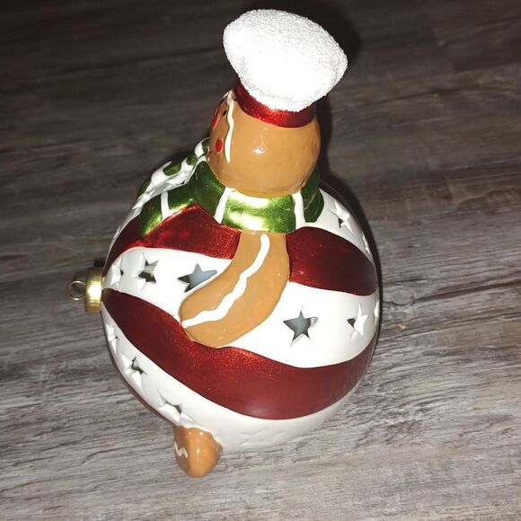 Home Reflections Luminaire Christmas Gingerbread Ornament Flameless Candle W/Box - Picture 4 of 14